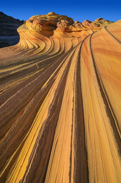 Landscape Wave Swirled Sandstone Coyote Buttes Paria Canyon Vermillion Cliffs — Stock Photo, Image