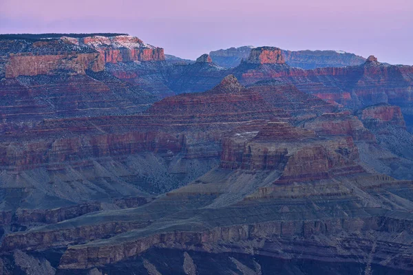 Сутінки Lipan Overlook South Rim Grand Canyon National Park Arizona — стокове фото