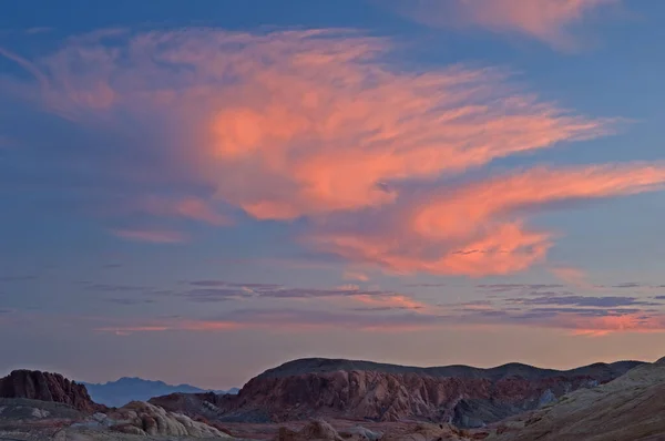 Paisaje Atardecer Valley Fire State Park Nevada Estados Unidos —  Fotos de Stock