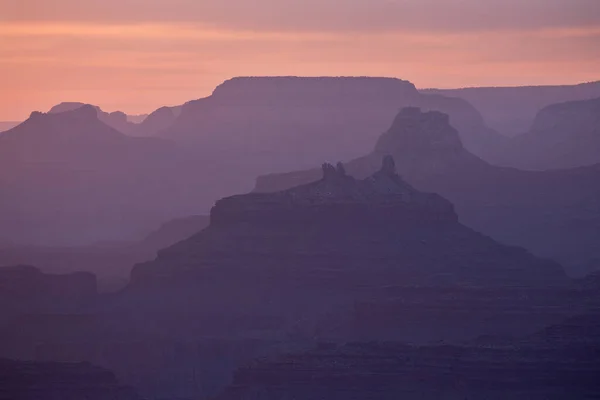 Landskap Vid Solnedgången Grand Canyon Från Lipan Overlook South Rim — Stockfoto