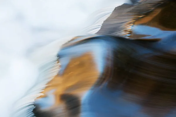 Paysage Une Cascade Sur Petite Rivière Capturé Avec Flou Mouvement Photo De Stock