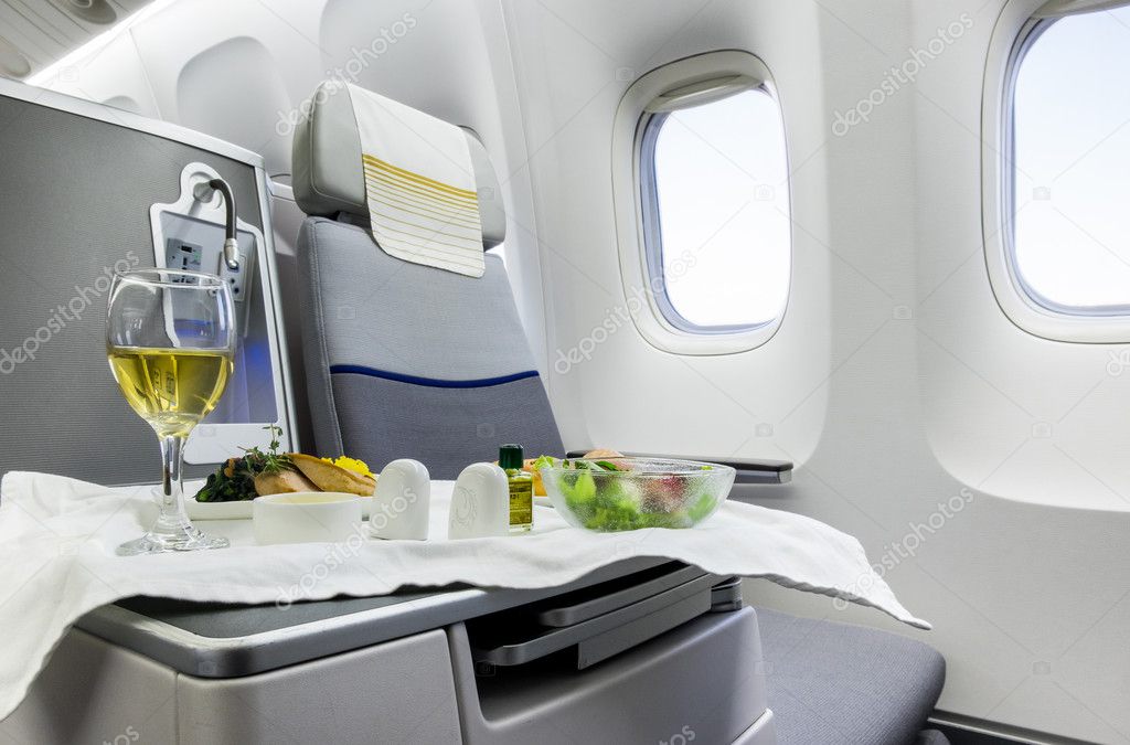 Airplane cabin business class