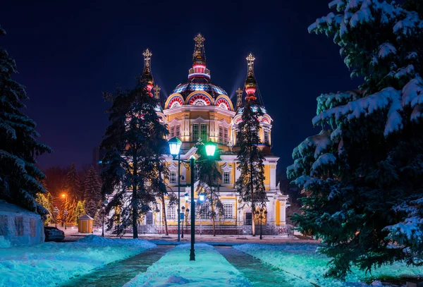 Ascension Cathedral Almaty Kazakhstan — Stock Photo, Image