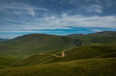 Alp çayırı, Assy Plateau, Almaty City, Kazakistan
