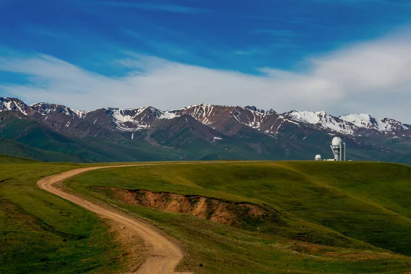 Łąka Alpejska Płaskowyżu Assy Miasto Almaty Kazachstan — Zdjęcie stockowe