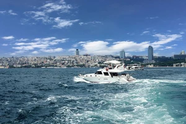 Veduta Istanbul Del Centro Storico Dal Corno Oro Dal Bosforo — Foto Stock