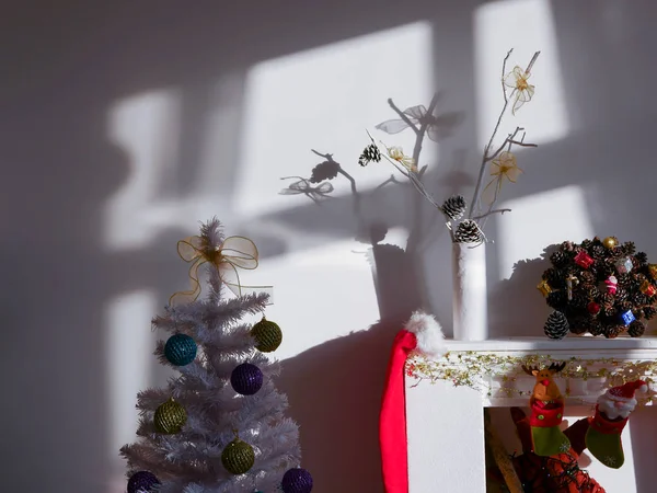 일 빛에서 크리스마스 코너 — 스톡 사진