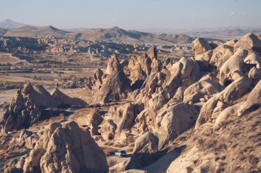 Türkiye 'de gün batımında Kapadokya