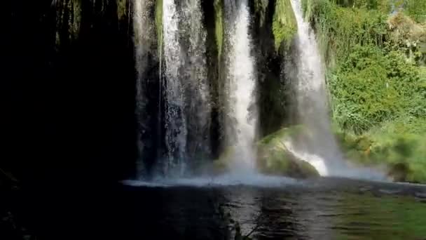 Upper Duden waterfall in timelapse — Stock Video
