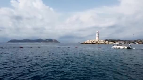 Тимелапс моря і хмар — стокове відео