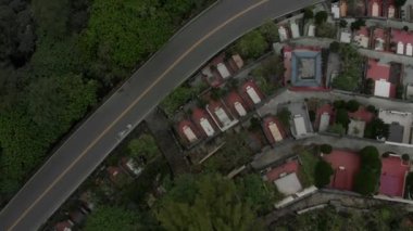 Taipei, Tayvan mezarlığı havadan görünümü