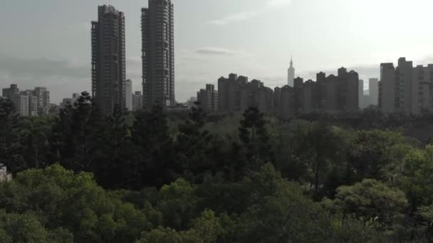 Vue Aérienne Ville Taipei Taiwan — Video