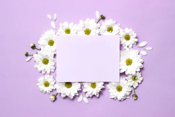 floral composition on a pastel background with space for text. minimalism, blank for design, top view. Birthday, Mother\'s Day, Holiday, Spring, March 8. flat lay