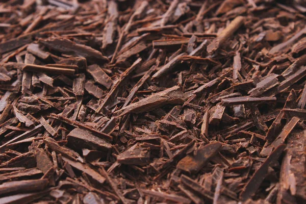 Black Chocolate Shavings Background — Stock Photo, Image