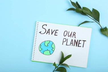 Dünya Günü teması üzerine kompozisyon.