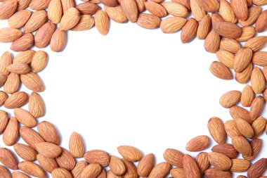 Bademler beyaza izole edilmiş..