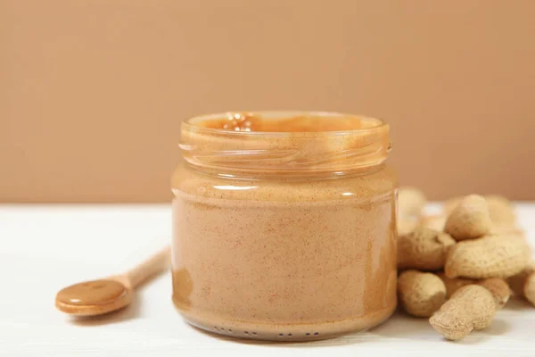 Creamy Peanut Butter Table Peanut Paste — Stock Photo, Image