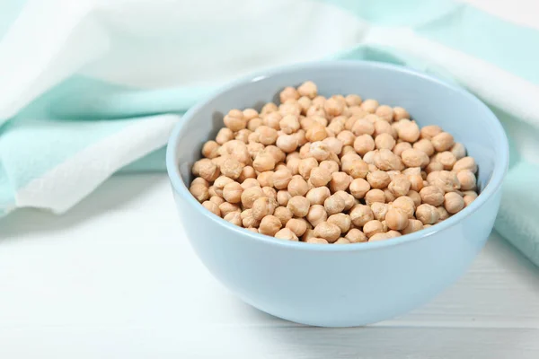 Raw Chickpeas Table — Stock Photo, Image