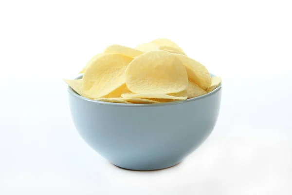 Potato Chips Isolated White Snacks — Stock Photo, Image