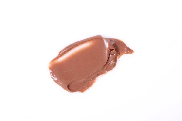 Fehér Alapon Izolált Csokoládé Paszta — Stock Fotó