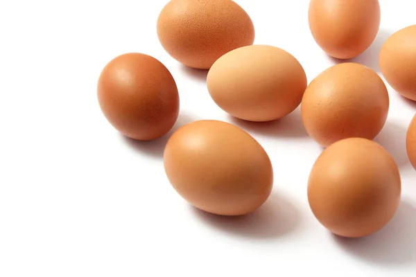 Kippeneieren Tafel Landbouwproducten Natuurlijke Eieren — Stockfoto