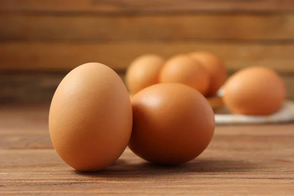 Chicken Eggs Table Farm Products Natural Eggs — Stock Photo, Image