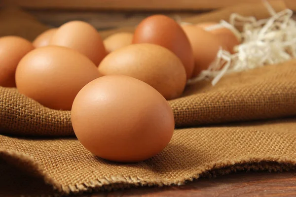 Chicken Eggs Table Farm Products Natural Eggs — Stock Photo, Image