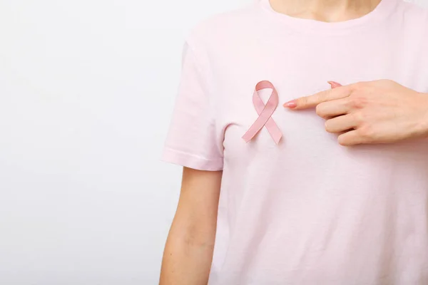 Pink Ribbon International Symbol Breast Cancer — Stock Photo, Image