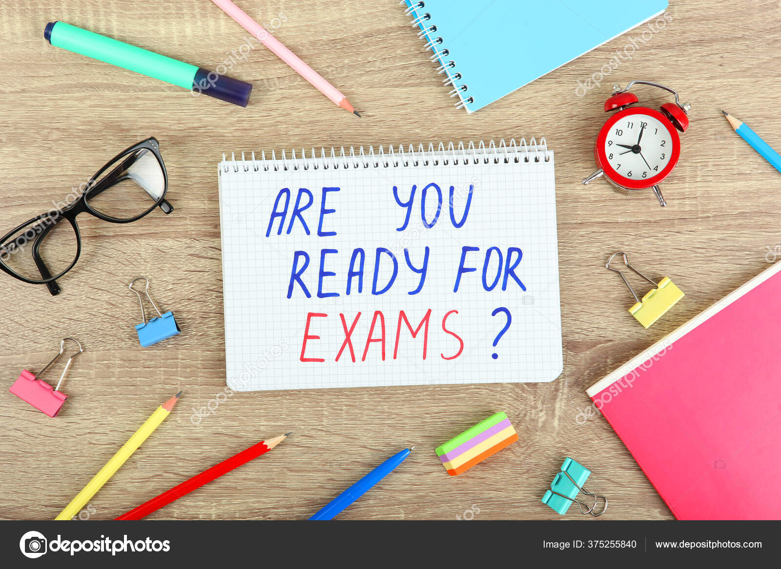 Getting ready for exams. Online exam. The exam. Getting ready for exams. Ready for exam poster.