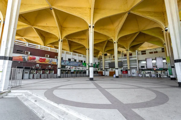 Leere Frontansicht Des Größten Bahnhofs Des Landes Dhaka Kamalapur Bahnhof — Stockfoto