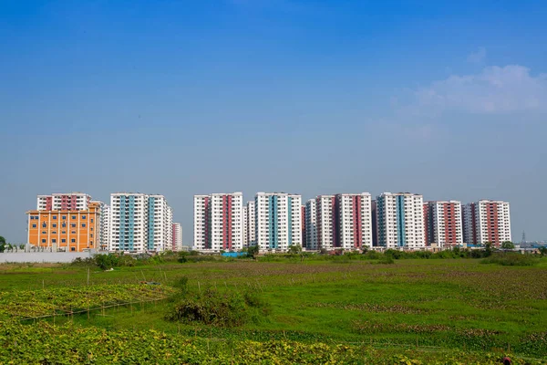 Silent Buildings Standing Indicating National Lockdown City Dhaka Continues — Stock Photo, Image