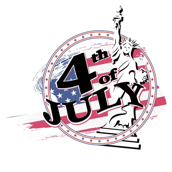 Jour de l'indépendance Usa — Image vectorielle