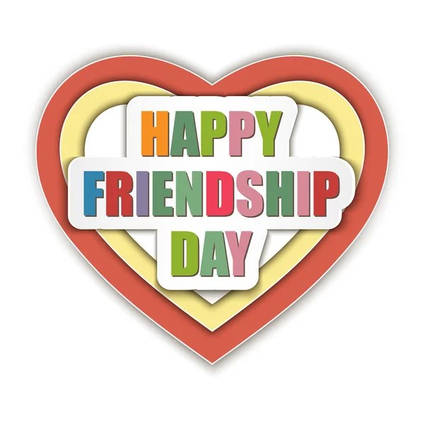 Happy friendship day — Stock Vector