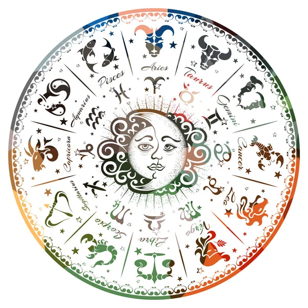 Znaki zodiaku, horoskop — Wektor stockowy