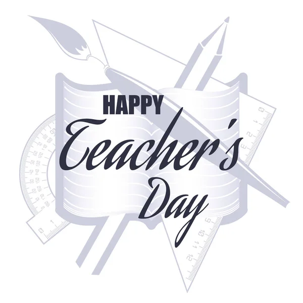 Happy Teacher's Day — Stock Vector