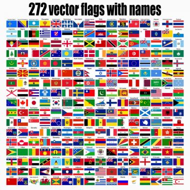 flags of the world clipart