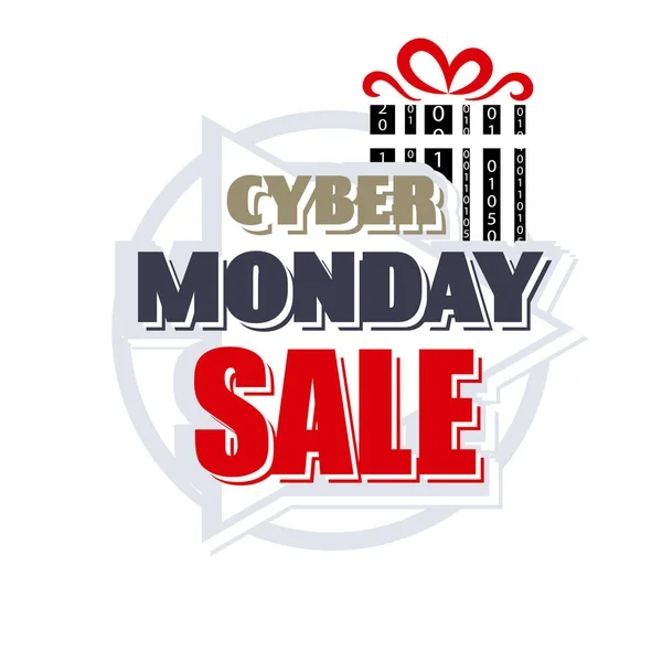 Cyber lunedì. vendite, sconti — Vettoriale Stock