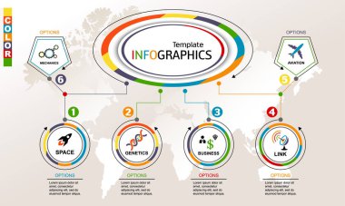 Infographic şablonu. vektör