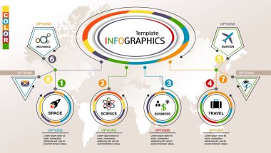 Infographic şablonu. vektör