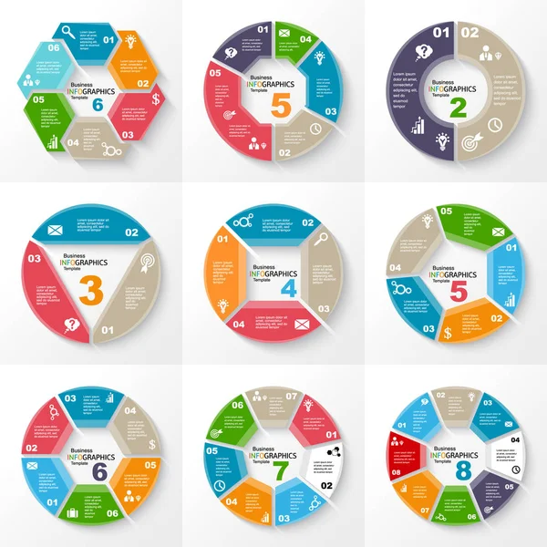 Infographic şablonu. ayarla