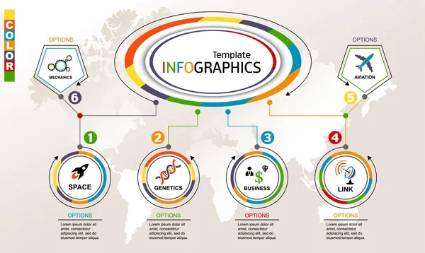 Infographic şablonu. vektör