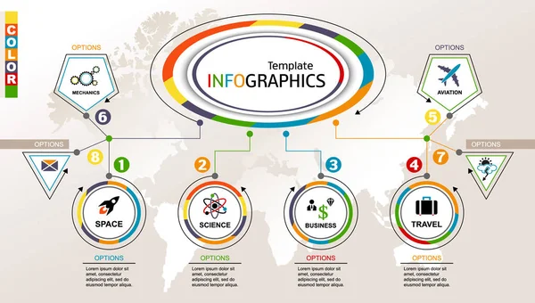 Infographic şablonu. vektör