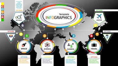 Infographic şablonu. vektör