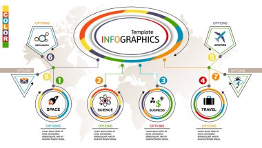 Infographic şablonu. vektör