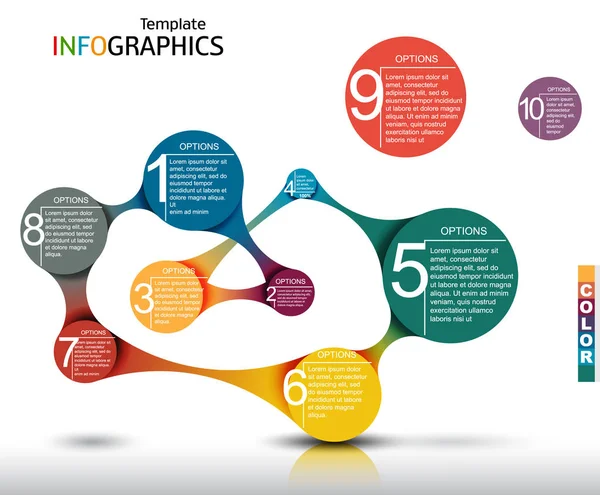 Infografik-Vorlage. Abstraktes Geschäftskonzept — Stockvektor