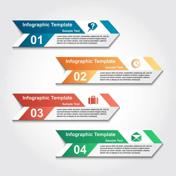 Infographics business template elements — Stock Vector