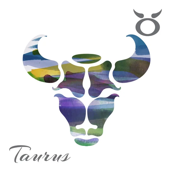 Segno zodiacale taurus — Vettoriale Stock
