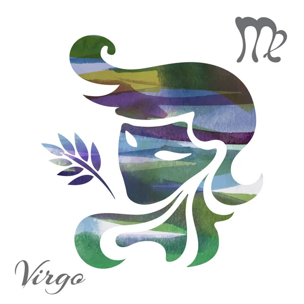 Zodiac sign Virgo — Stock Vector