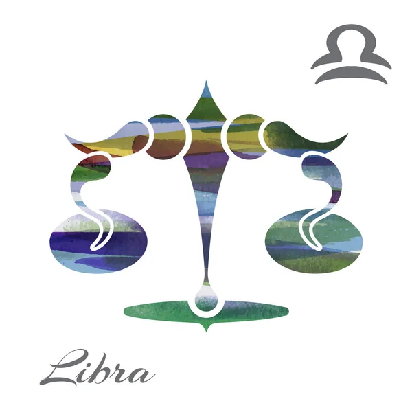 Segno zodiacale libra — Vettoriale Stock