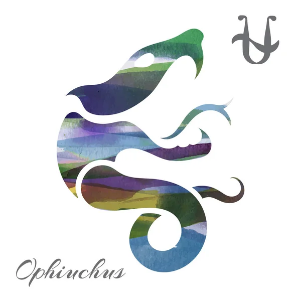 Signo del zodíaco Ophiuchus — Archivo Imágenes Vectoriales